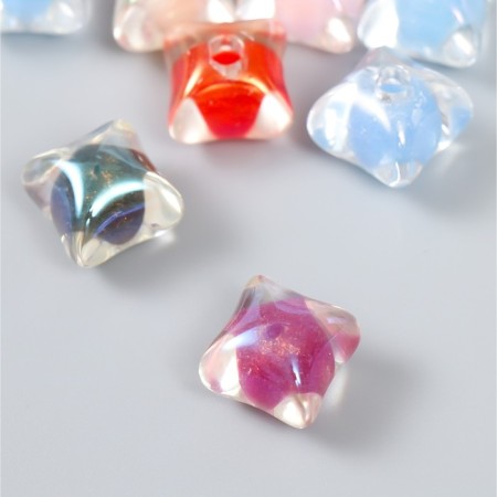 Busina Acryl with the undersized hole "Pillow - Color inside" MICS MIX 1.3x1.3 cm-1