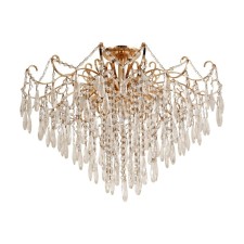 Crystal Crystal Economic light 50102/9FGD WT, 9x40W, E27, 54x72x72 cm, gold color