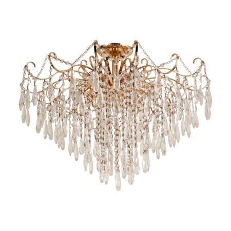 Crystal Crystal Economic light 50102/9FGD WT, 9x40W, E27, 54x72x72 cm, gold color