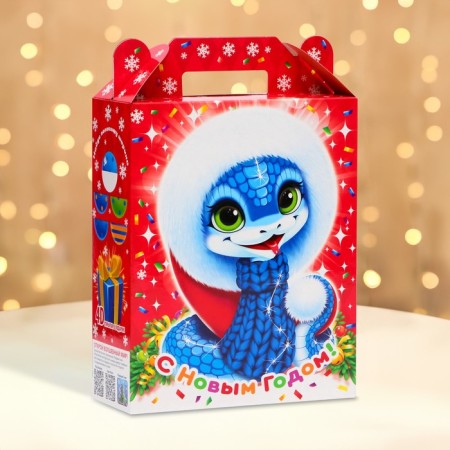 Gift box New Year's cornfield 17 x 7 x 25.5 cm