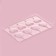 Form for chocolate and sweets "Heart", 27.2 × 18.2 cm, 8 cells, color transparent