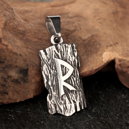 Scandinavian amulet "Runa Rydo", 3.5 g, 31x15 mm, ear of 9x5 mm-1