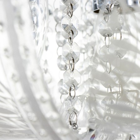 Svetogor chandelier "Dinzhou" 5x60W E27 LED lighting chrome 50x50cm-11