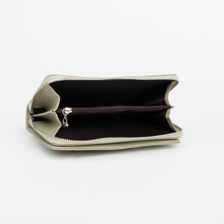 Women's wallet with lightning, green color-3