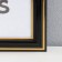 Photo frame plastic 30x40 cm black (plastic screen) (289)