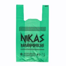 Package Polyethylene T -shirt 30 + 16 x 55 cm, 20 μm, green 