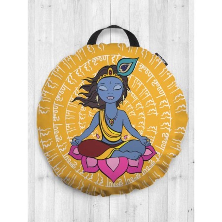 Pillow Sidushka "Meditation of the Divine", decorative, D = 52 cm