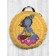 Pillow Sidushka "Meditation of the Divine", decorative, D = 52 cm