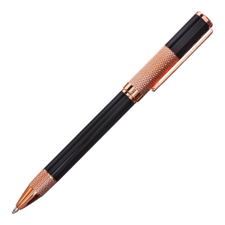 Handle Gift ball in the leatherette case rotary style Black/copper-1