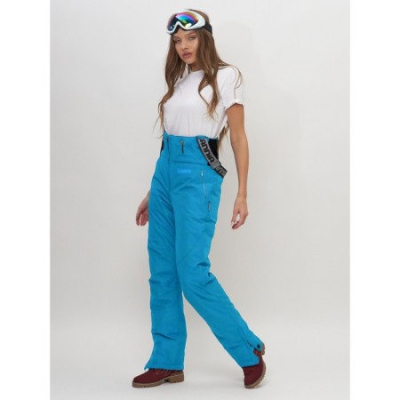 Ski -loving trousers, size 44, blue color-6