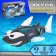 Shark "White", works on batteries, light and sound effects, color gray color