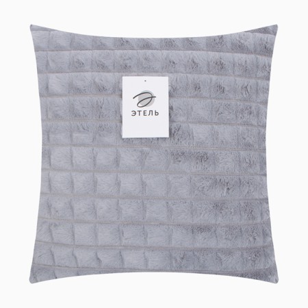 Pillowcase decorative Ethel Color Gray 43x43 cm, welsom, polyester-5