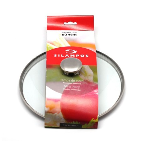 Silampos pan cover, glass, 24 cm-1