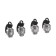 Cap on the Torso grenade valve, chrome, set 4 pcs