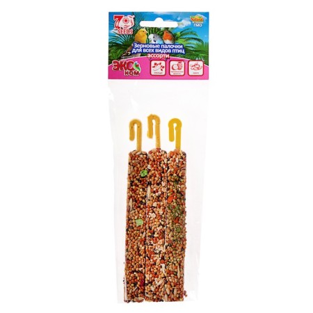 SEVEN SEEDS sticks economy for birds, vegetables/tropical fruits/nut, 3 pcs, 75 g