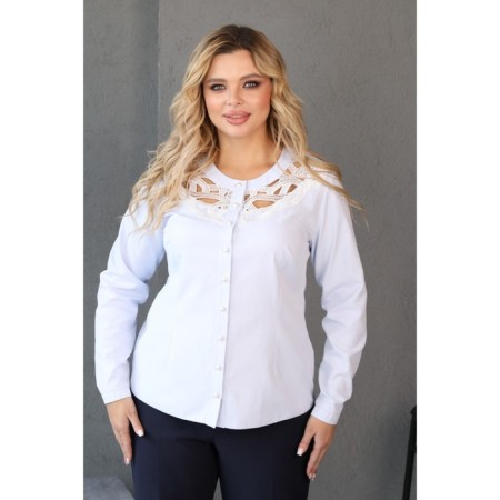 Female shirt, size 58, blue color-6