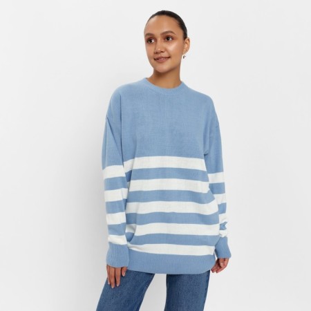 Jumper Female Minaku: Casual Collection Ecrury/Blue, Size 48