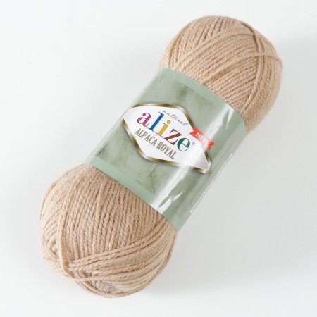 Yarn "Alpaca Royal New" 15% alpaca, 30% wool, 55% acrylic 250m/100g (262)-1