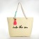 Bag Women's Beach Into the Sea, 50x34.5x14 cm, beige color