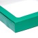 Self -charged box with a window, green, 19 x 19 x 3 cm
