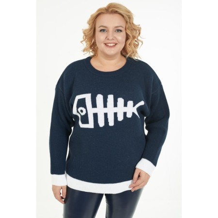 Female jumper, size 52, blue color