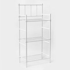 Roster 3-tier floor, 43 × 26 × 93.5 cm, white color