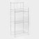 Roster 3-tier floor, 43 × 26 × 93.5 cm, white color