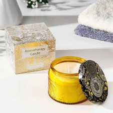 Aromatic candle in the bank 