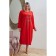Women's dress, size 58, red color