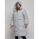 Coat insulated winter female, size 52, color gray
