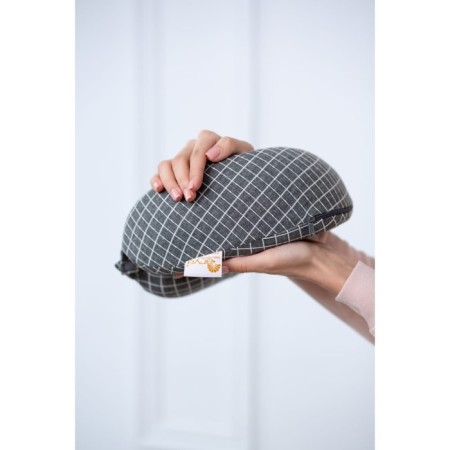 Pillow, size 28x24x11.5 cm, gray color-1
