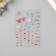 Stick plastic rhinestones "Flight of butterflies" Color 11x7.8 cm mix