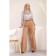 Female trousers, size 46, beige color