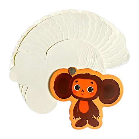 Notepad A6, 15.5 x 9 cm, 50 sheets on the Cheburashka bolt CBJS-UA1-FNP-H1-3