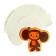Notepad A6, 15.5 x 9 cm, 50 sheets on the Cheburashka bolt CBJS-UA1-FNP-H1