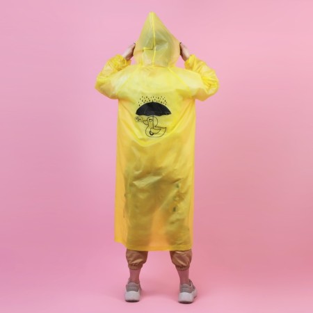 Rawlands adult cloak "Visor - in vain", size 42-48, 60 x 110 cm, yellow color-8