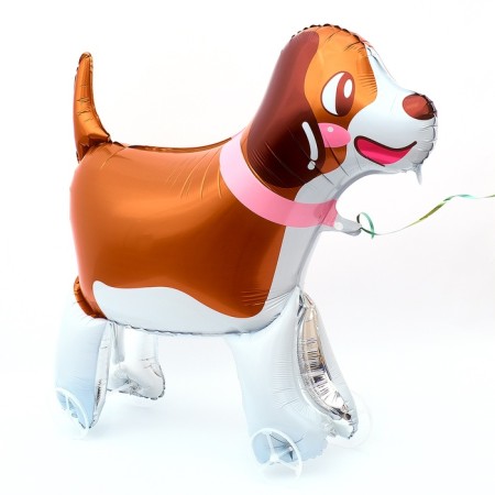 Foil figure 32 "" Dog in the collar ", on wheels-1