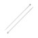 Knitting knitting straight lines 7.50 mm/30cm, plastic, 2 pcs