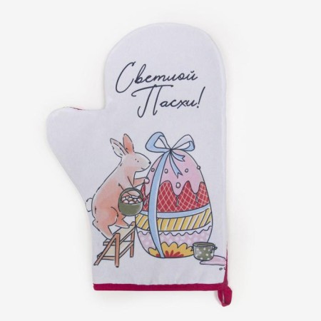 Mittens-Poskama of the Dolyan "Easter" 20x28 cm, 35% cotton, 65% PE, Vatin 250 g/m2-1
