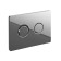Cersanit Accento Circle button, pneumatic, chrome, glossy
