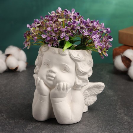 Figure pot "Dreaming Angel" 11x11x8cm-1