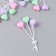 Decor for creativity Plastic "Bound of balloons-hearts" 3 pcs 12.5 cm