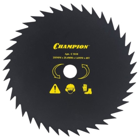 CHAMPION C5110 trimmer knife, with acute -angled teeth, 40 teeth, 255x25.4 mm