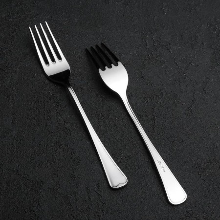Dessert fork "Mondial", h = 17 cm, thickness 2.5 mm, silver color
