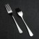 Dessert fork "Mondial", h = 17 cm, thickness 2.5 mm, silver color