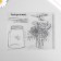 Stamp for creativity "Bank with flowers" 17x21.5x0.3 cm