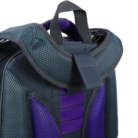 School backpack 38 x 30 x 16 cm, ergonomic back, stavia "cat", multicolor/gray-6