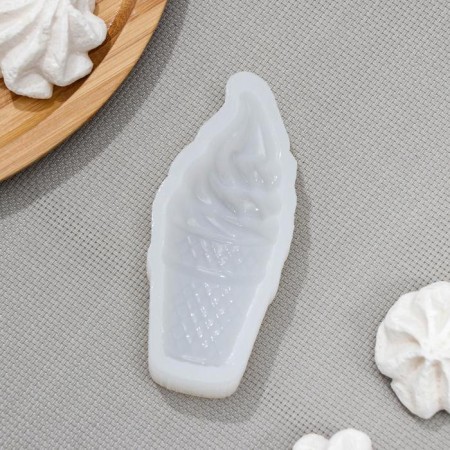 Silicone form "ice cream", 10.3 × 4.2 cm, thickness 19 mm, color transparent-1