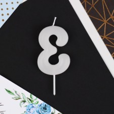 Candle for the cake, the number 