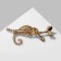 Ruptick brooch on a branch, colored in gold